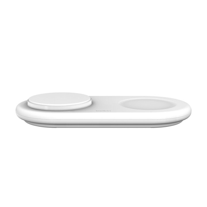 Base de carga inalambrica doble belkin wiz021vfwh blanca - Imagen 2