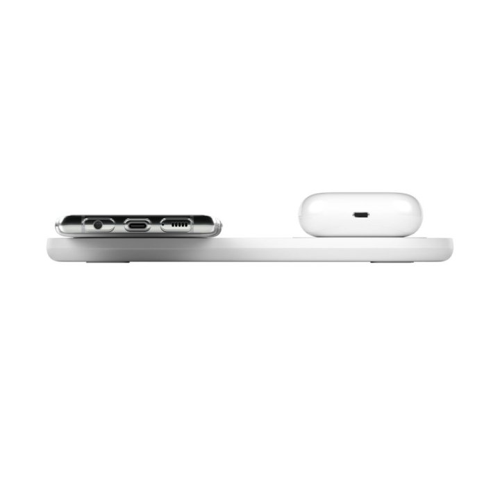 Base de carga inalambrica doble belkin wiz002vfwh blanca - Imagen 3