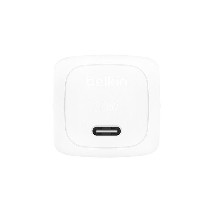 Cargador de pared belkin wca009kqwh 20w usb tipo c blanco - Imagen 2