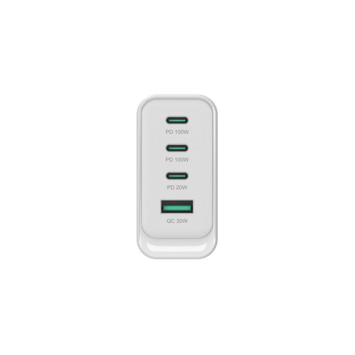 Cargador de pared conceptronic althea22w100 100w 3x usb tipo c 1x usb tipo a blanco - Imagen 3