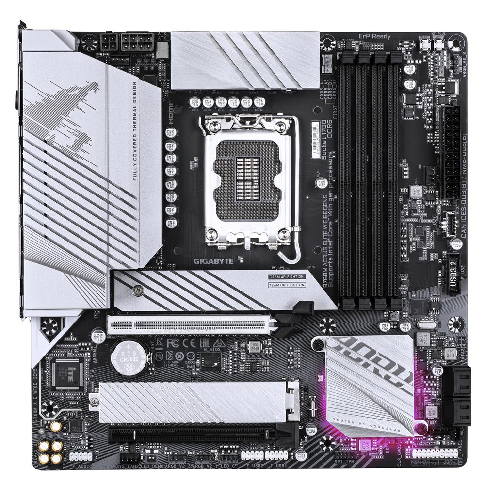 Placa base gigabyte b760m aorus elite wifi6e gen5 matx - 4x ddr5 - Imagen 2