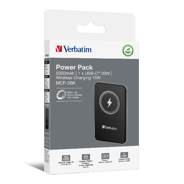 Powerbank verbatim 5000mah negro - Imagen 2