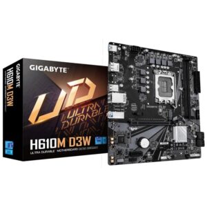 Placa base gigabyte h610m d3w 1700 matx 4xddr5