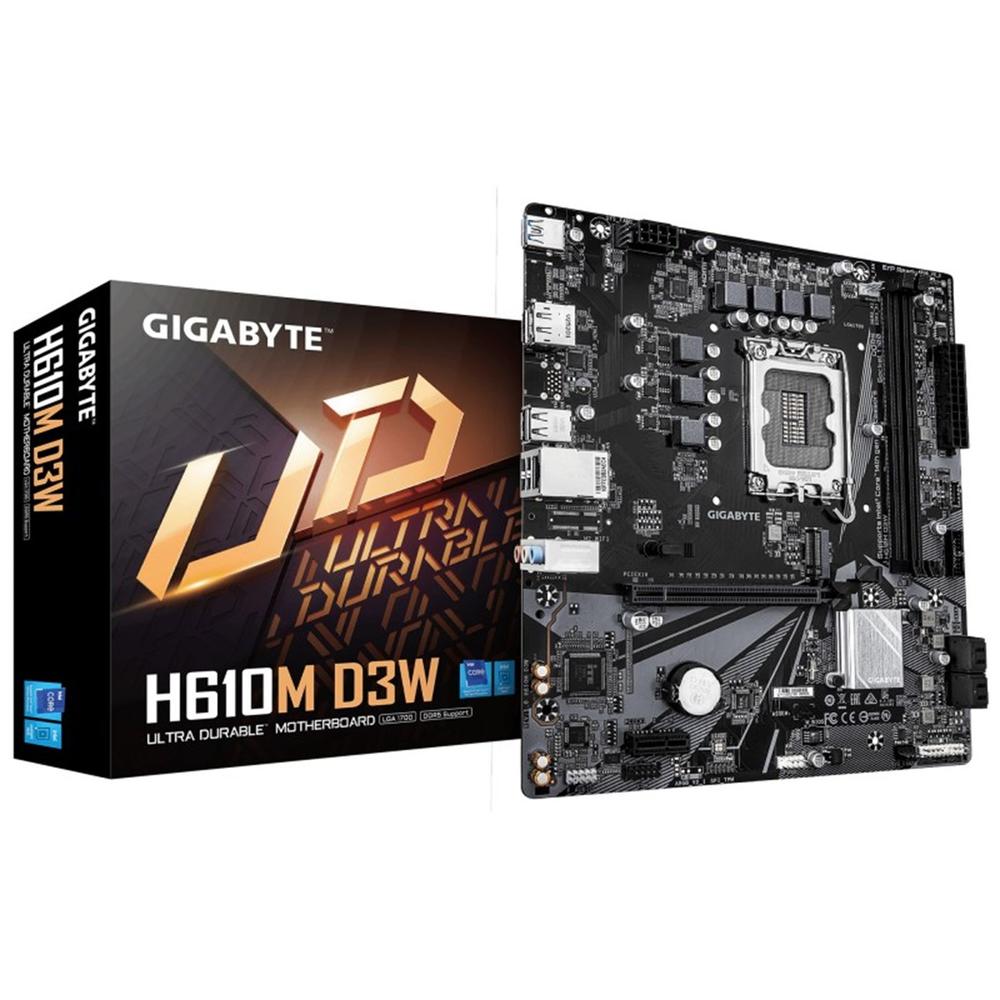 Placa base gigabyte h610m d3w 1700 matx 4xddr5