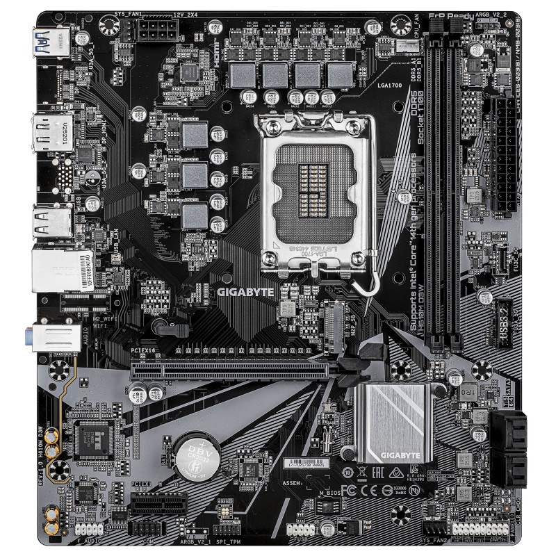 Placa base gigabyte h610m d3w 1700 matx 4xddr5 - Imagen 2