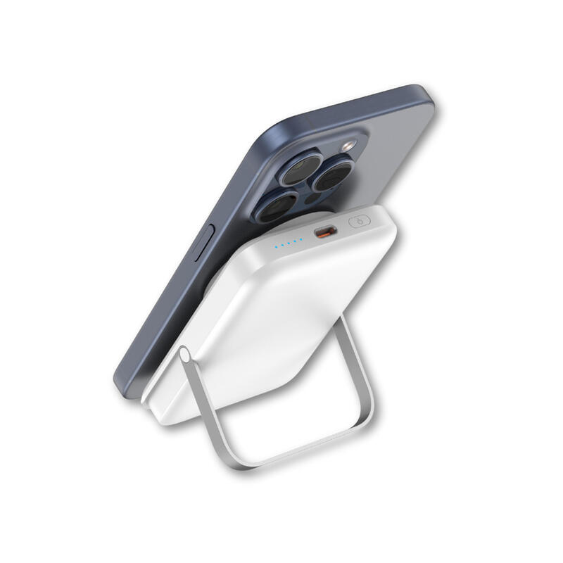 Powerbank qcharx atlas inalambrico magnetico 10000mah blanco - Imagen 2