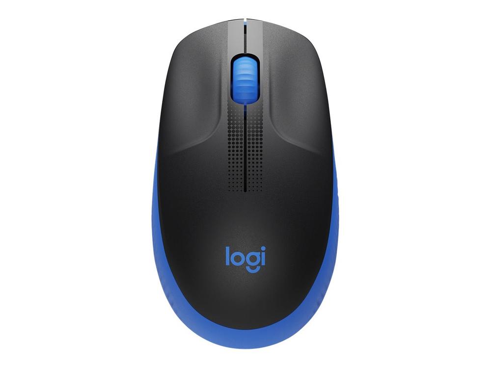 Mouse raton logitech m190 full size optico wireless inalambrico azul - Imagen 2