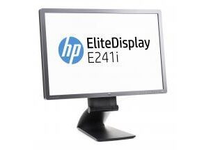 Monitor reacondicionado hp elitedisplay e241i  24 pulgadas - vga -  dp -  negro - plata