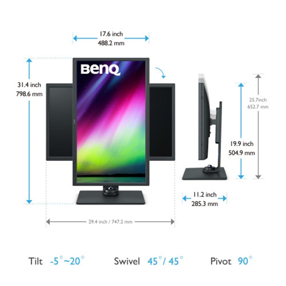 Monitor benq sw321c 32 pulgadas 4k uhd 60hz - Imagen 2