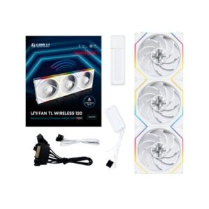 Ventilador caja gaming lian li unifan tl120 inalambrico argb 3x 120mm blanco