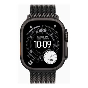 Smartwatch apple watch ultra 3 gps + cellular 49mm black titanium case  black titanium milanese loop -  s