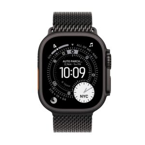 Smartwatch apple watch ultra 3 gps + cellular 49mm black titanium case black titanium milanese loop -  m