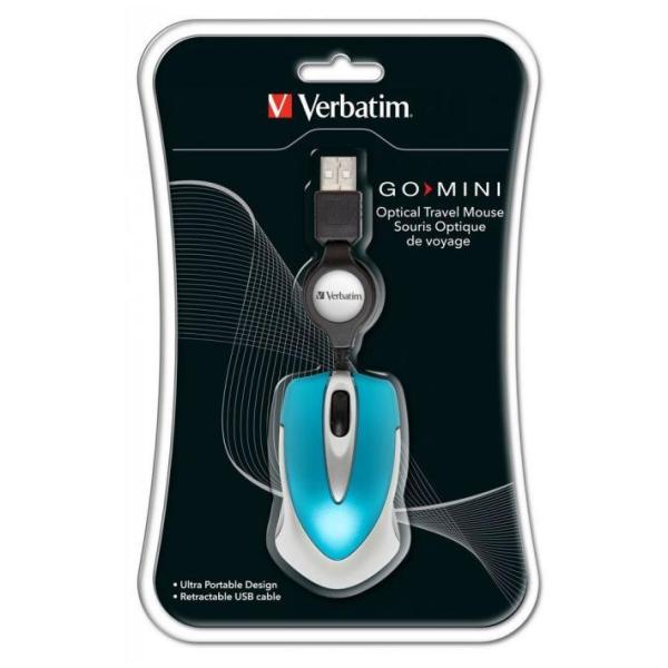 Raton verbatim go mini azul - Imagen 3