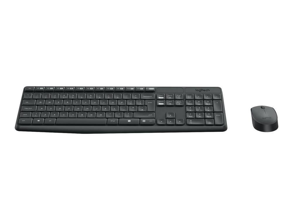 Teclado + mouse logitech mk235 wireless inalambrico frances - Imagen 2