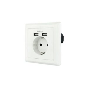 Enchufe nanocable tooq schuko - 2 tomas usb