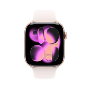 Smartwatch apple watch s11 gps + cellular 46mm rose gold aluminium case light blush sport band s - m