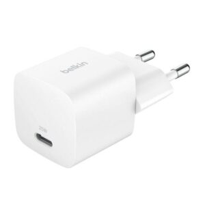 Cargador de pared belkin wca012kqwh 25w 1x usb tipo c blanco