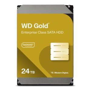 Disco duro interno hdd wd western digital gold 24tb 3.5 pulgadas sata 6gb - s 512mb