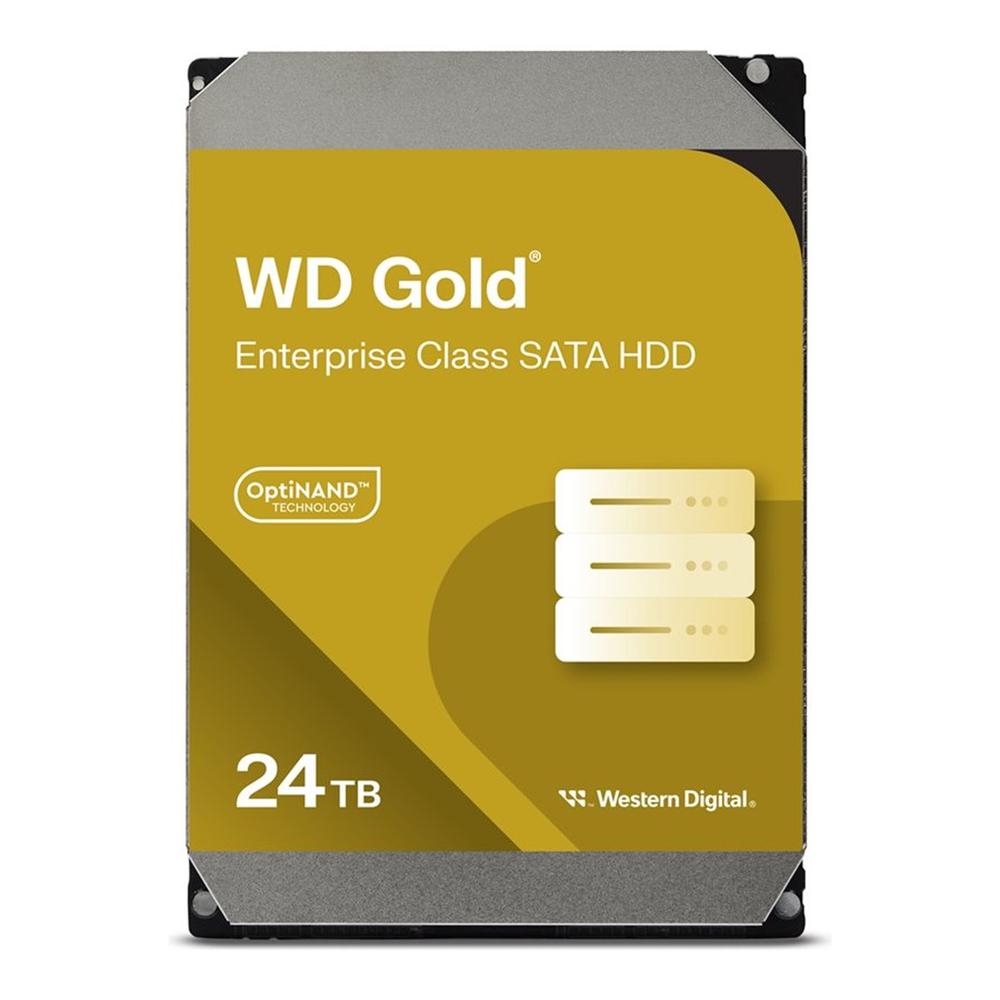 Disco duro interno hdd wd western digital gold 24tb 3.5 pulgadas sata 6gb - s 512mb