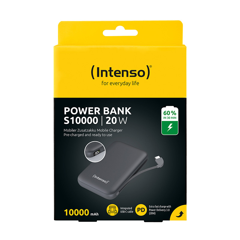Powerbank intenso s10000 10000 mah gris 20w - Imagen 3
