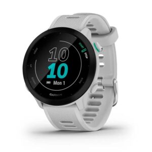 Reloj smartwatch garmin forerunner 55 blanco f.cardiaca - gps - bt
