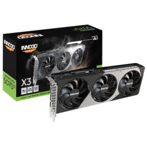 Tarjeta grafica inno3d rtx 5070 ti x3 gddr7 -  3x dp -  1x hdmi pci express 5.0