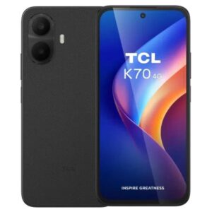 Telefono movil smartphone tcl k70 - 4gb -  128gb - 6.8 pulgadas - negro