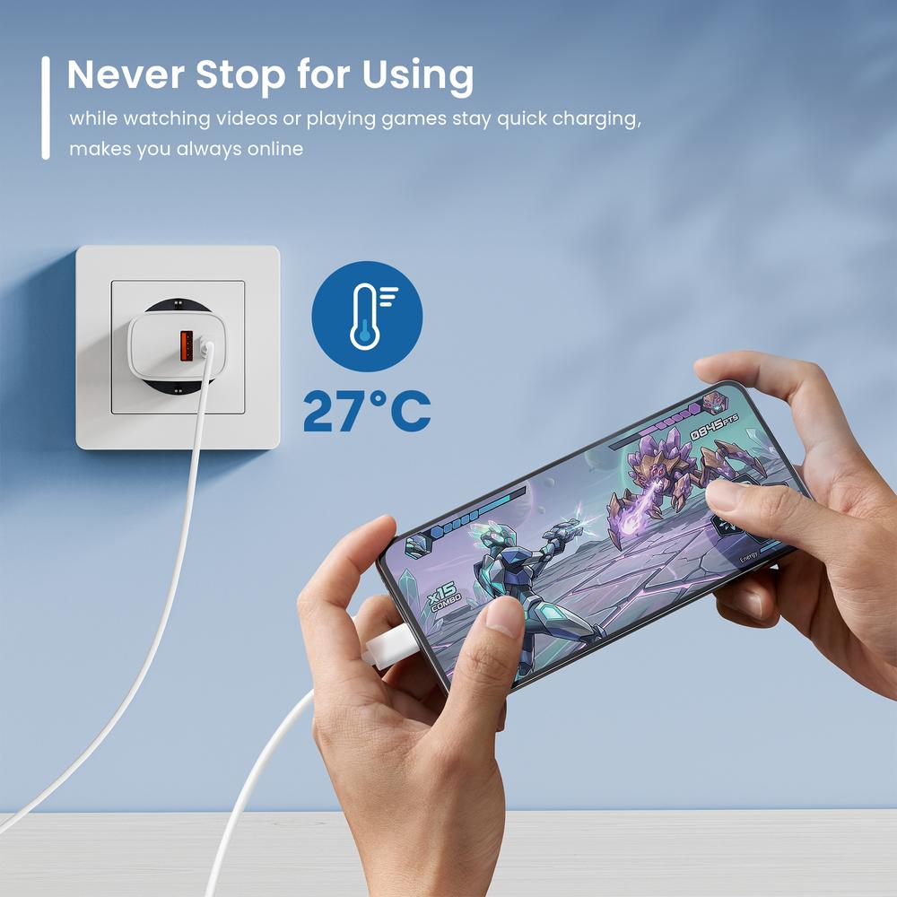 Cargador ewent ew1326 30w usb tipo a - usb tipo c - Imagen 3