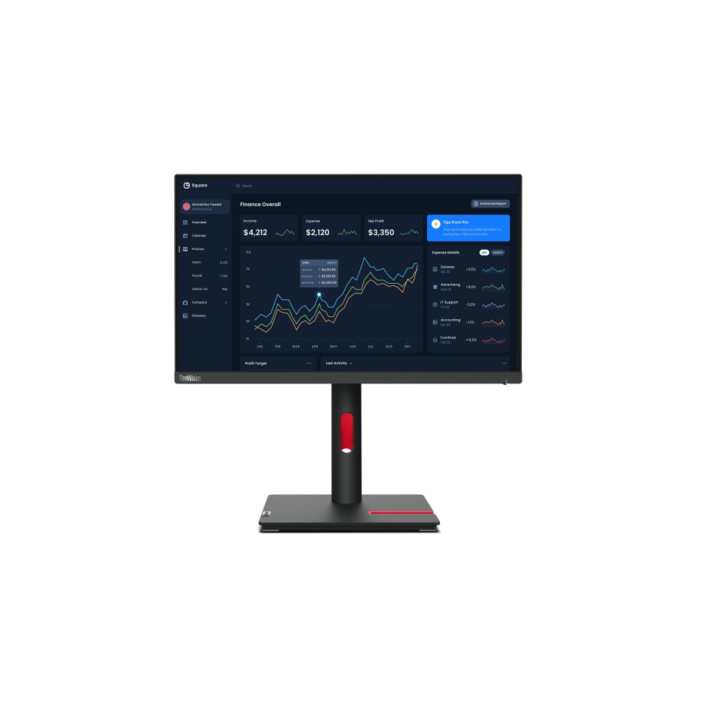 Monitor lenovo thinkvision t22i - 30 21.5 pulgadas fhd 60hz - Imagen 2